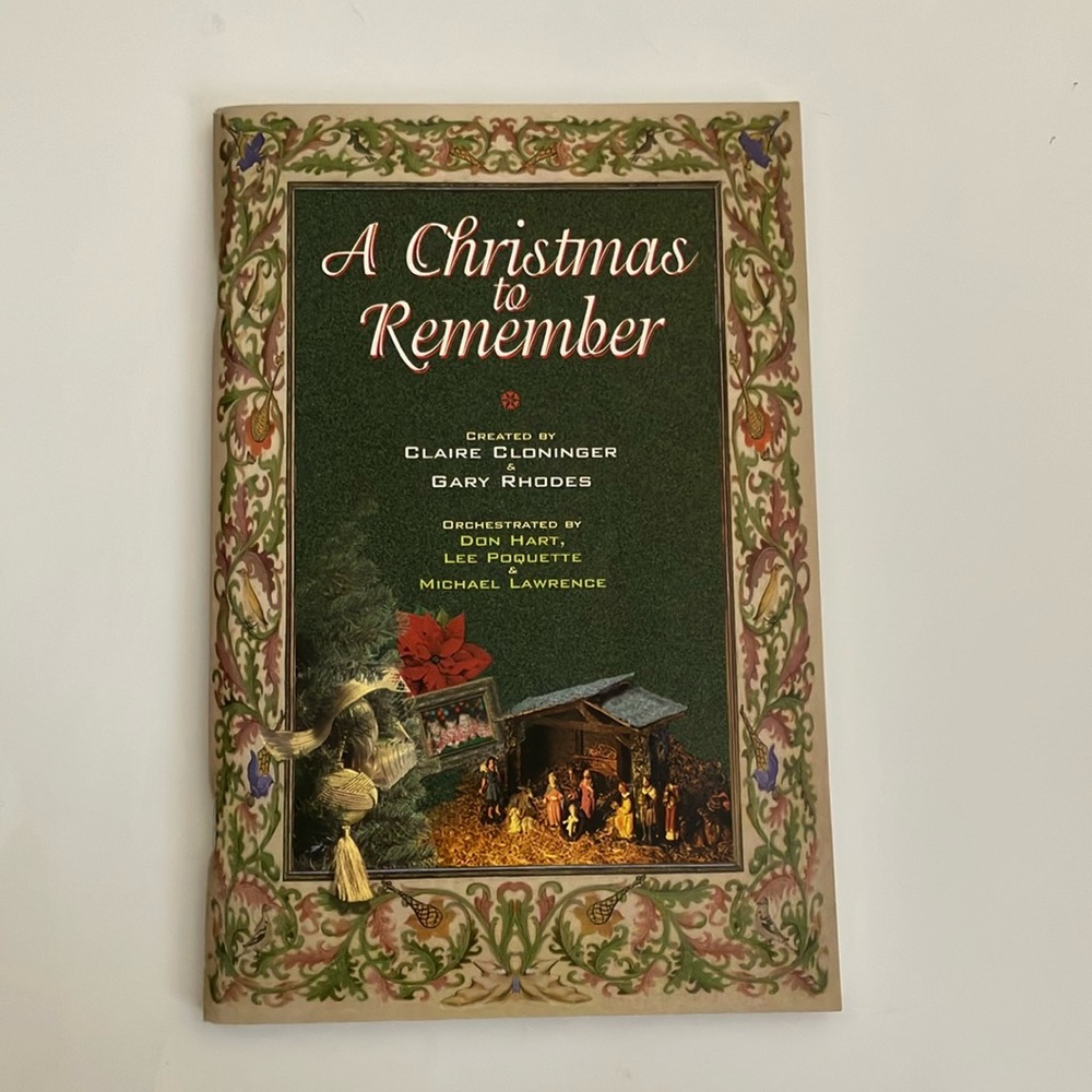 Church Holiday Program Sheet Music Christmas To Remember 1999 Christian Religion
